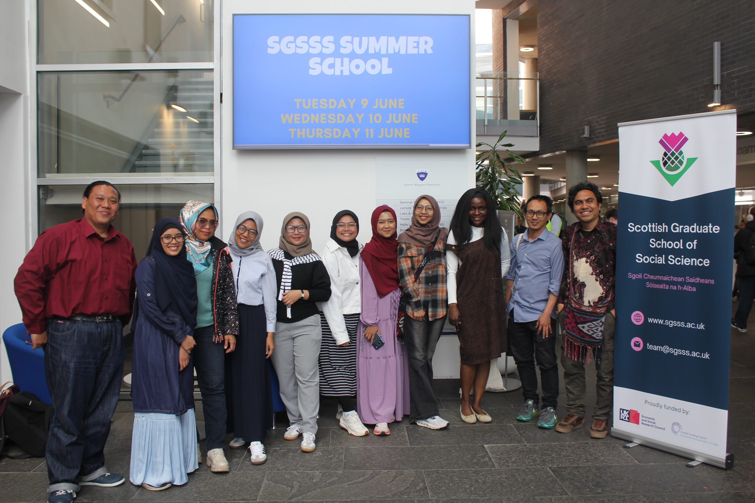 Students at the SGSSS Summer School, Queen Margaret University, June 2026